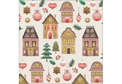 Ambiente Napkin Christmas At Home Cream 33cm Ambiente Napkin Christmas At Home Cream 33cm