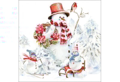 Ambiente Sporty Snowmen 33cm Ambiente Sporty Snowmen 33cm
