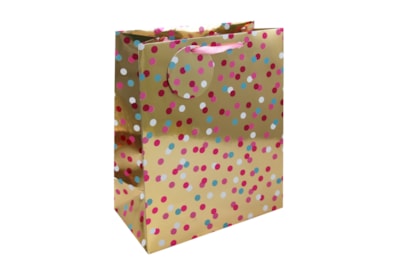 Pink Spots Gift Bag Large (33348-2C)