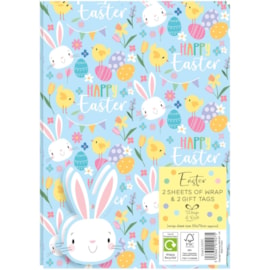 Easter 2 Sheet 2 Tag Gift Wrap (33463-2S2TC)