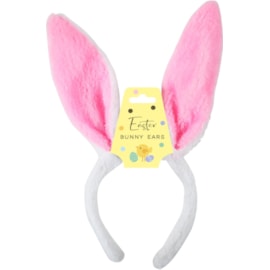 Fluffy Bunny Headband 2 Asst (33502-HBC)