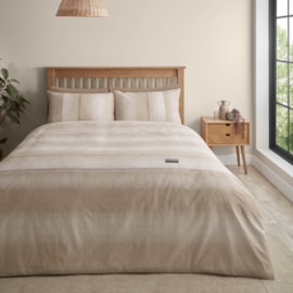 Catherine Lansfield Demin Natural Duvet Set Single Catherine Lansfield Demin Natural Duvet Set Single