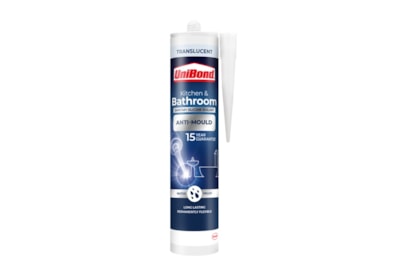 Unibond Anti-Mould Kitchen & Bathroom Sealant Clear Unibond Anti-Mould Kitchen & Bathroom Sealant Clear