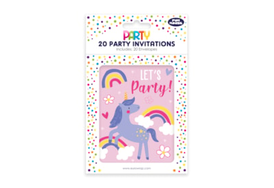 20 Unicorn Party Invites (33886-UPC)