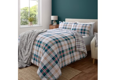 Catherine Lansfield Kelso Duvet Set Green King Catherine Lansfield Kelso Duvet Set Green King