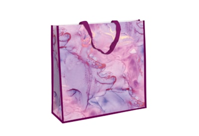 Pink Marble Square Woven Bag Jumbo (33934-23C)