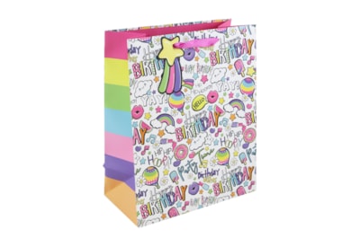 Girly Text Gift Bag Large Girly Text Gift Bag Large