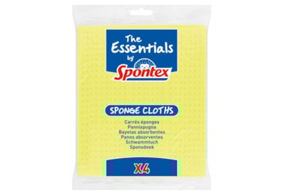 Spontex Essentials Sponge Cloth 4s Spontex Essentials Sponge Cloth 4s