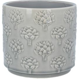 Gisela Graham Artichoke Stoneware Pot Cover Grey Small (34092)