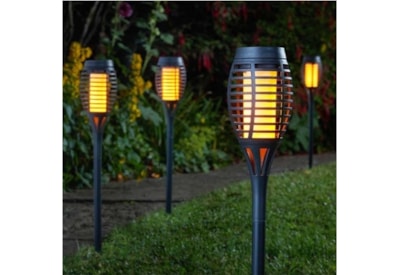 Smart Solar Party Flaming Torch - Black 5pc (1012000)