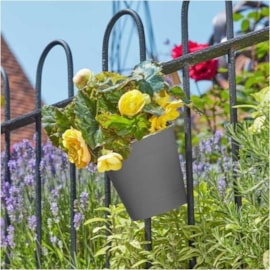 Smart Garden Fence And Balacony Hanging Pot - Slate 6" (6030300)