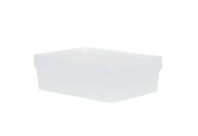Wham Studio 3 Shallow A4 Basket With Lid Clear 2.02 (34851)