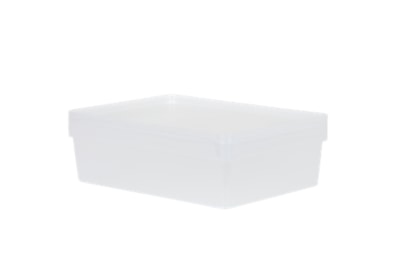 Wham Studio 3 Shallow A4 Basket With Lid Clear 2.02 Wham Studio 3 Shallow A4 Basket With Lid Clear 2.02