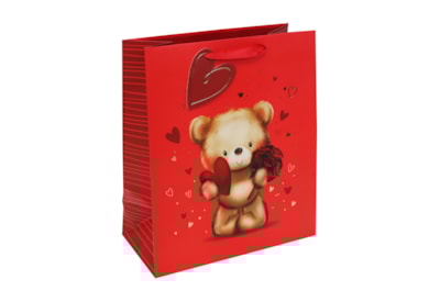 Valentines Cute Bear Gift Bag Large Valentines Cute Bear Gift Bag Large