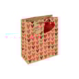 Kraft Hearts Gift Bag Medium Kraft Hearts Gift Bag Medium