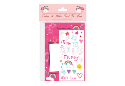 Mothers Colour In Card Mothers Colour In Card