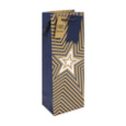Kraft Blue Stars Bottle Bag Kraft Blue Stars Bottle Bag