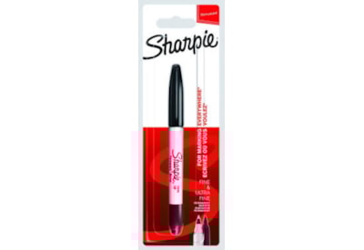 Sharpie Twin Tip Permanent Marker Fine Black Sharpie Twin Tip Permanent Marker Fine Black