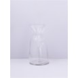 Gisela Graham Clear Glass Scrunch Vase Large Gisela Graham Clear Glass Scrunch Vase Large