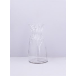 Gisela Graham Clear Glass Scrunch Vase Large Gisela Graham Clear Glass Scrunch Vase Large