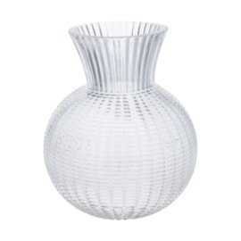 Gisela Graham Clear Glass Woven Ball Vase Large Gisela Graham Clear Glass Woven Ball Vase Large