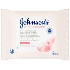 Johnson's Make Up Be Gone Wipes Refreshing 25s (75265)