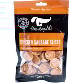 The Dog Deli Dog Deli Chicken Sausage Slices 100g The Dog Deli Dog Deli Chicken Sausage Slices 100g