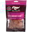 The Dog Deli Dog Deli Duck Sausage Slices 100g The Dog Deli Dog Deli Duck Sausage Slices 100g