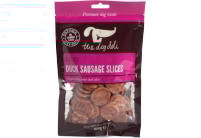 The Dog Deli Dog Deli Duck Sausage Slices 100g The Dog Deli Dog Deli Duck Sausage Slices 100g