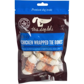 The Dog Deli Dog Deli Chicken Wrapped Tie Bones 100g (36050)