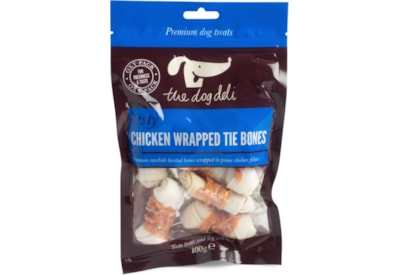 The Dog Deli Dog Deli Chicken Wrapped Tie Bones 100g (36050)