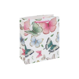 White Kraft Butterfly Gift Bag Medium White Kraft Butterfly Gift Bag Medium