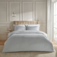 Catherine Lansfield Satin Stripe Quilt Set Grey K/size Catherine Lansfield Satin Stripe Quilt Set Grey K/size