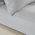 Catherine Lansfield Satin Stripe Fitted Sheet White Single Catherine Lansfield Satin Stripe Fitted Sheet White Single