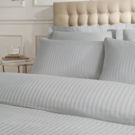 Catherine Lansfield Satin Stripe Oxford Pillowcase Grey 2s Catherine Lansfield Satin Stripe Oxford Pillowcase Grey 2s
