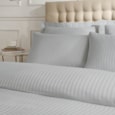 Catherine Lansfield Satin Stripe Housewife Pillowcase Grey 2s Catherine Lansfield Satin Stripe Housewife Pillowcase Grey 2s
