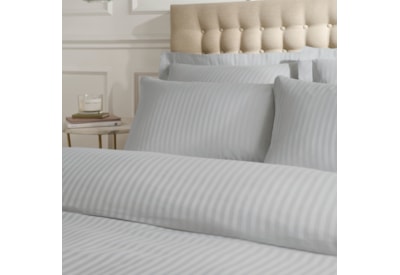 Catherine Lansfield Satin Stripe Housewife Pillowcase Grey 2s Catherine Lansfield Satin Stripe Housewife Pillowcase Grey 2s