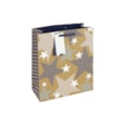 Kraft Blue Stars Gift Bag Medium