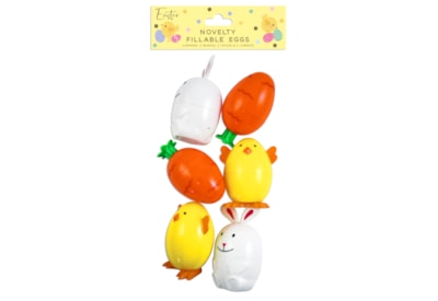 Easter Novelty Fillable Eggs 6Pc Easter Novelty Fillable Eggs 6Pc