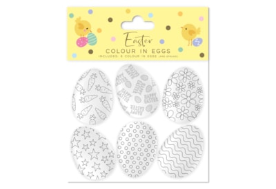 Easter Colour In Eggs 6Pc Easter Colour In Eggs 6Pc