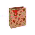 Kraft Hearts Gift Bag Medium