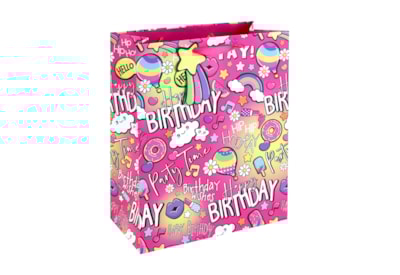 Girly Text Gift Bag Large Girly Text Gift Bag Large
