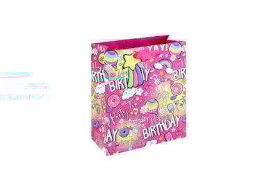 Girly Text Gift Bag Medium Girly Text Gift Bag Medium