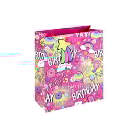 Girly Text Gift Bag Medium