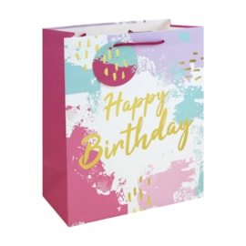 Pink Happy Birthday Gift Bag Pink Happy Birthday Gift Bag