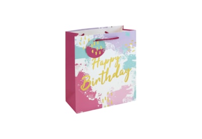 Pink Happy Birthday Gift Bag Medium Pink Happy Birthday Gift Bag Medium