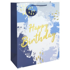 Blue Happy Birthday Gift Bag Xlarge Blue Happy Birthday Gift Bag Xlarge