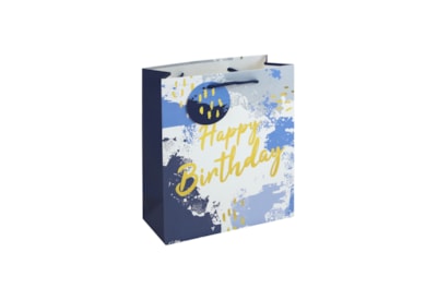 Blue Happy Birthday Gift Bag Medium Blue Happy Birthday Gift Bag Medium