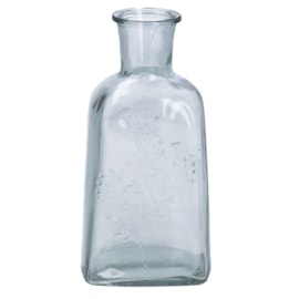 Gisela Graham Clear Glass Wildflower Bottle Vase 19X9.5X7.5Cm