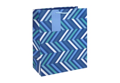 Blue Chevron Gift Bag Large Blue Chevron Gift Bag Large